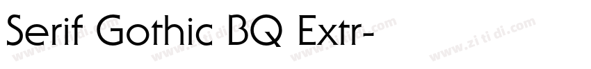 Serif Gothic BQ Extr字体转换
